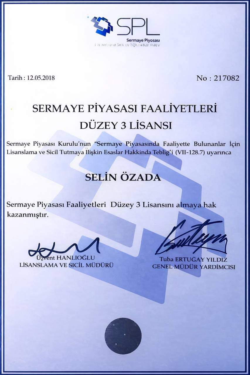 SPK Düzey 3 Lisansı